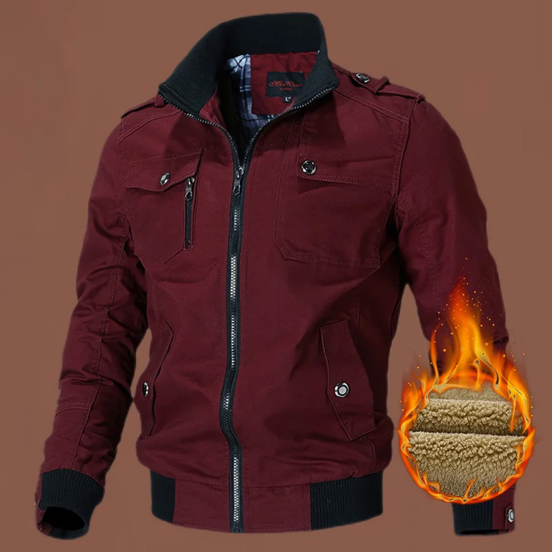 

Men's Casual Cotton Workwear Jaet Stand Collar Outdoor Leisure Large Size Faionable Korean Sle Autumn Winter Coat