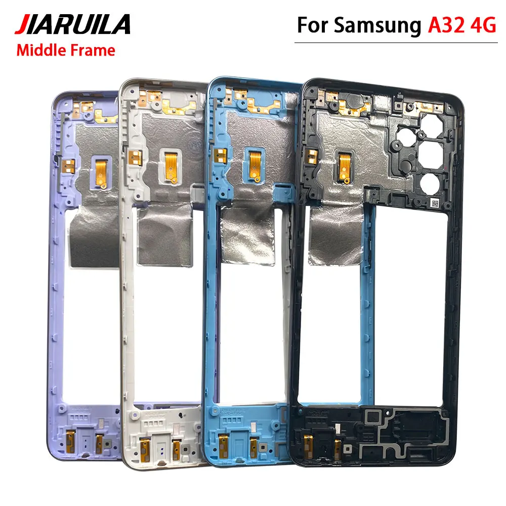 Imagem -03 - Carcaça do Suporte do Quadro Médio com Substituição da Chave Lateral Placa Testada Samsung A32 4g A32 5g A33 A42 Novo 20 Peças