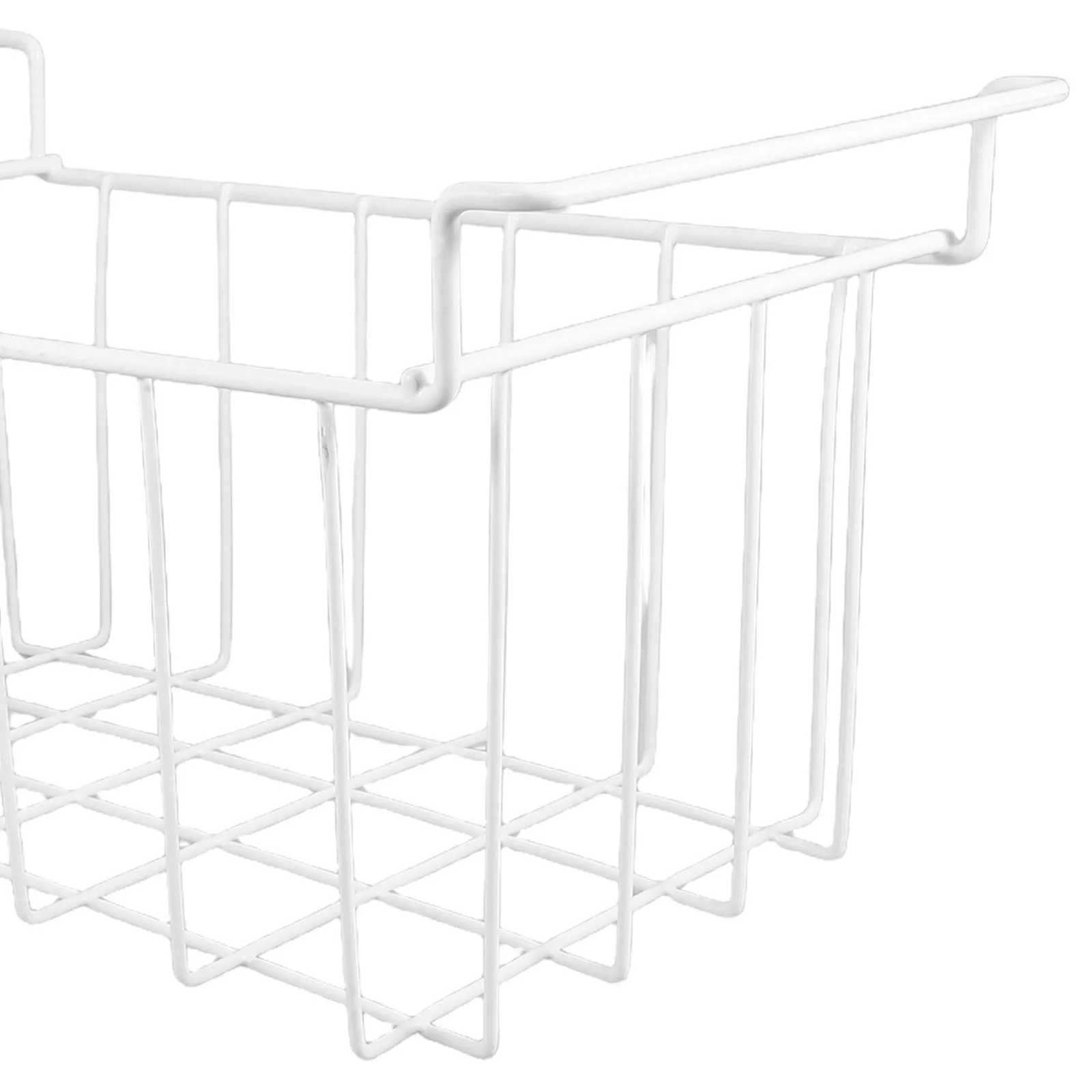 Chest Freezer Basket Wire Rack Organizer with Drainage Holes Space Saving Freezer Container for Kitchen Refrigerator Storage
