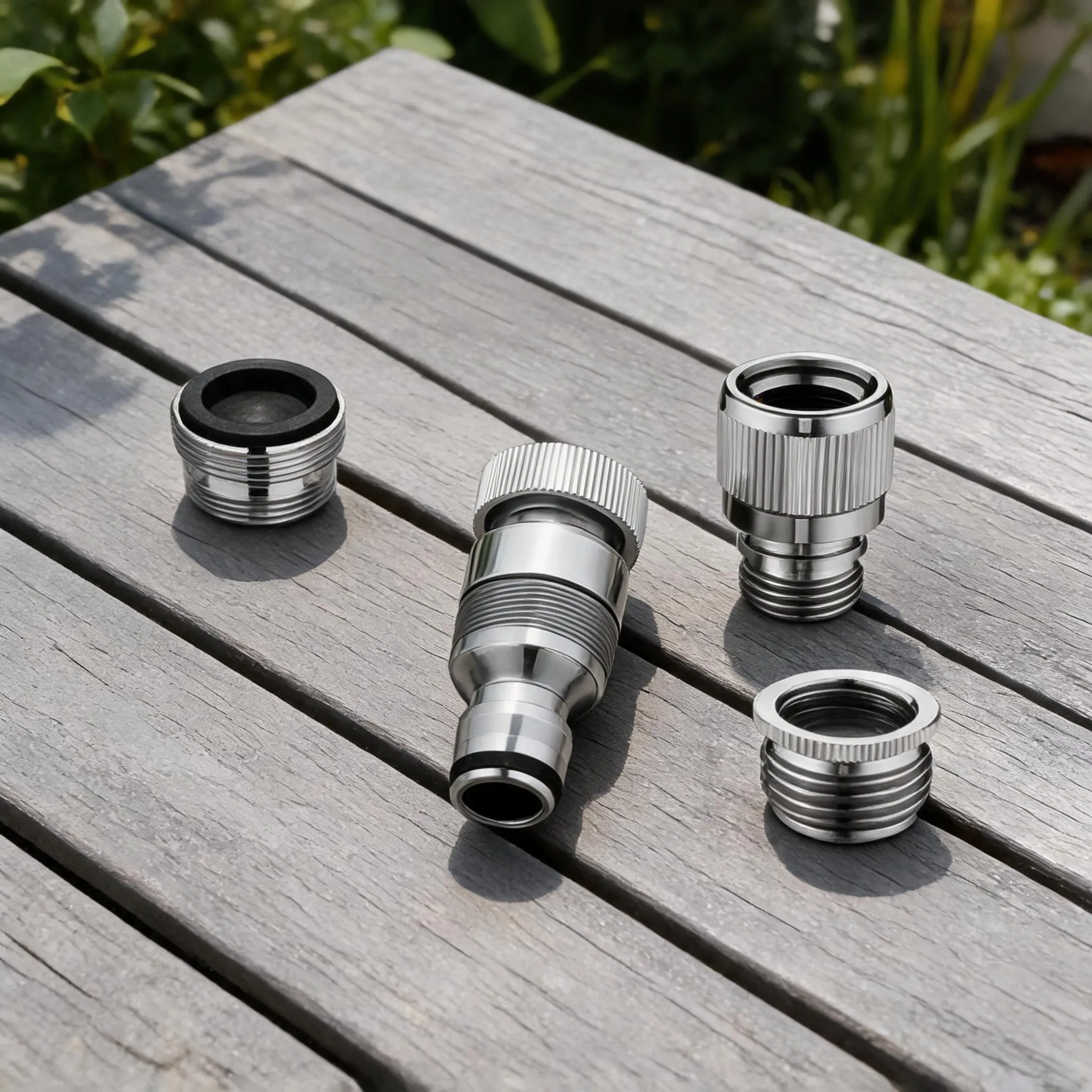 4PCS Brass Faucet Adapter Garden Hose Shower Connection Quick Connectors Hose Adaptor Watering Tools Connect Shower Hose