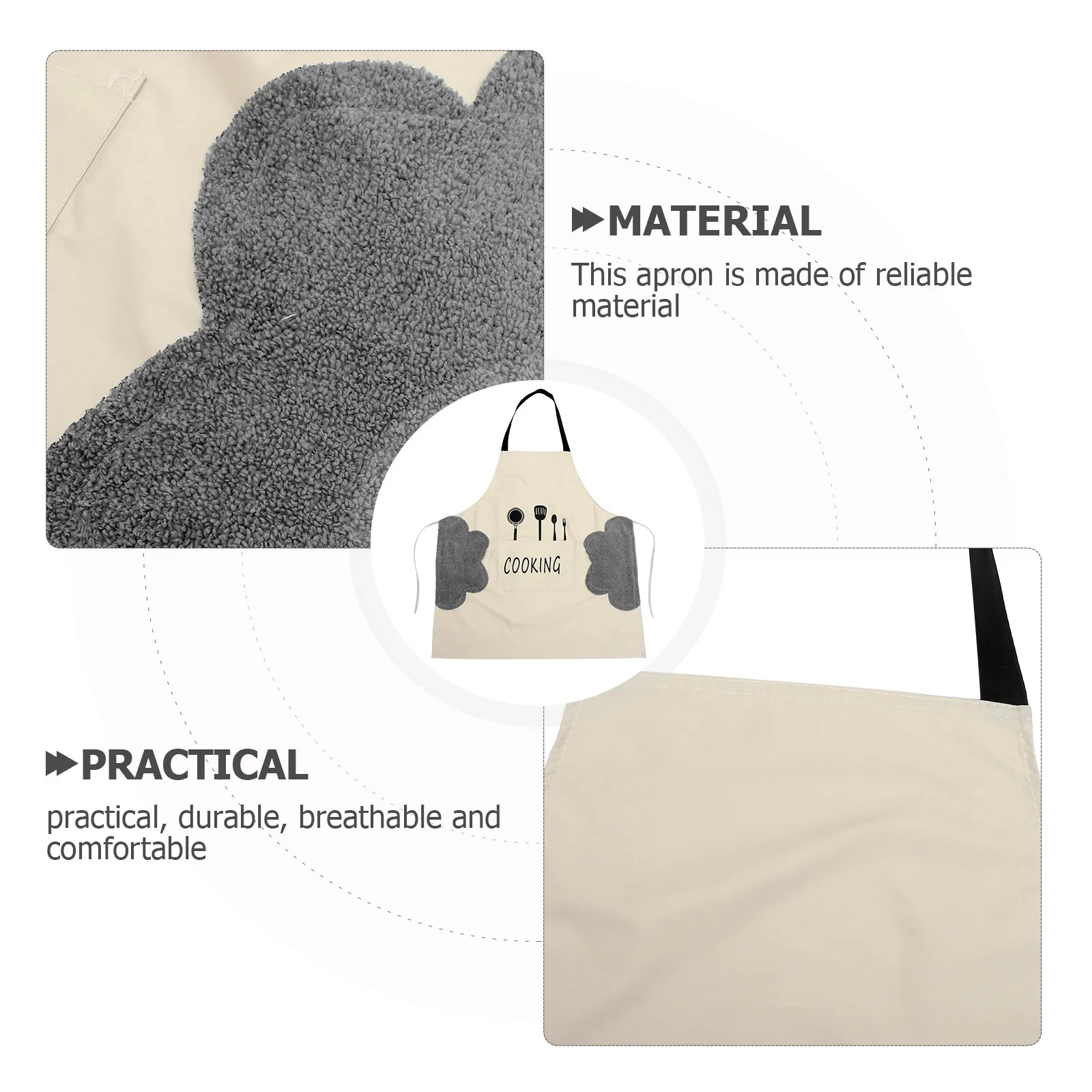 

Adjustable Apron For Kitchen Cooking Grilling Baking Oil-Proof Reusable Multi-Functional Chef Apron With Pocket Men Women