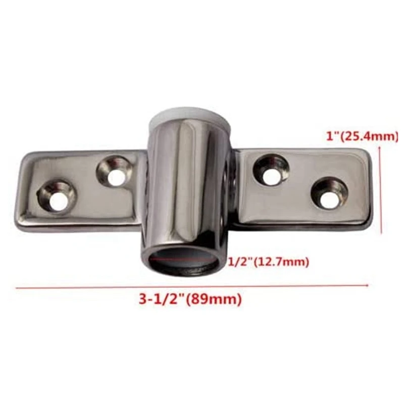 2 Pcs Boat 316 Stainless Steel Oar Lock Socket Side Mount Rowlock Socket