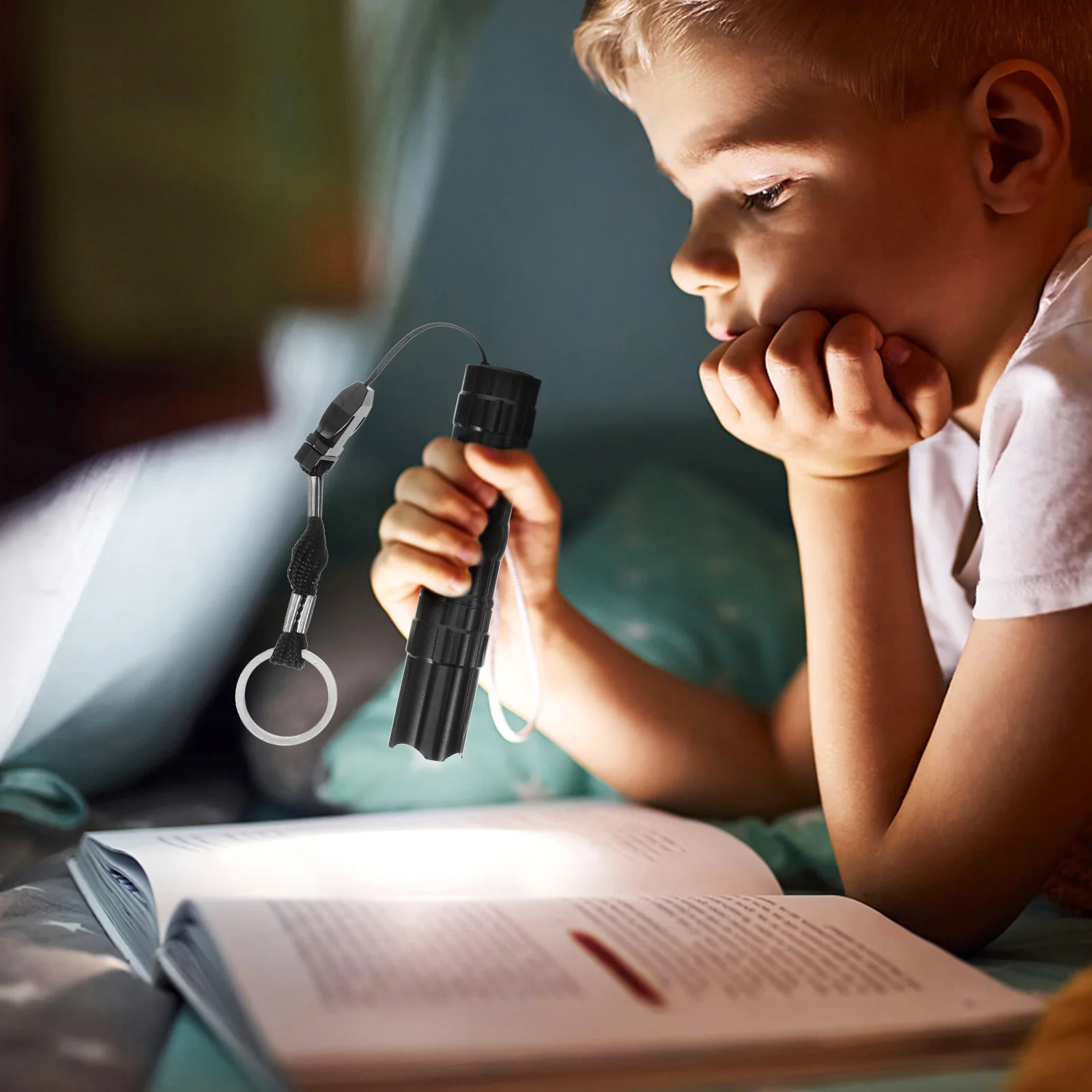 

2Pcs LED Strong Light Torch Aluminum Alloy Lightweight Portable Outdoor Camping Emergency Flashlight Waterproof Power