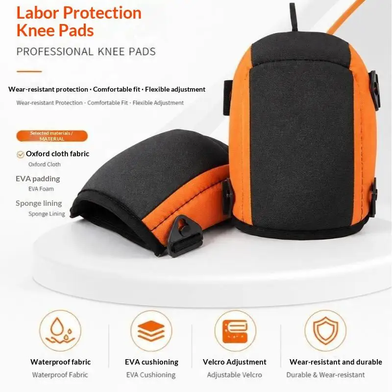 Oxford Cloth Knee Pads Adjustable Cushion Waterproof Soft Guards For Gardening Construction Cycling Hiking Outdoor Work