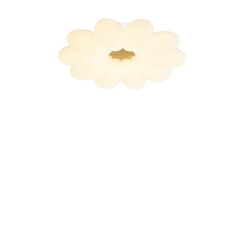 

Cream wind petal bedroom master bedroom ceiling lamp, modern home atmosphere study living room lamp
