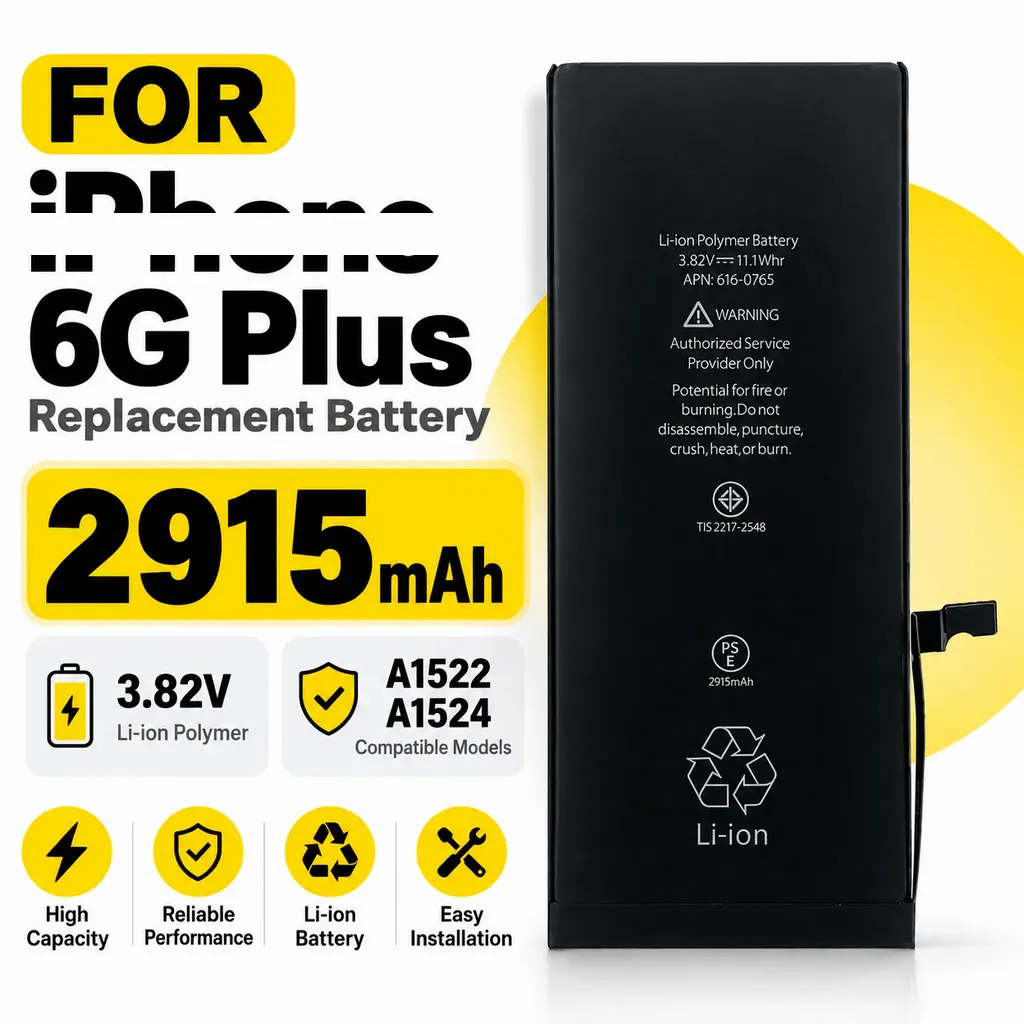 Replacement Lithium Battery A1522 A1524 For iPhone 6 Plus 6G Mobile Phone Repair Battery Part for 6plus Cell Phone Component