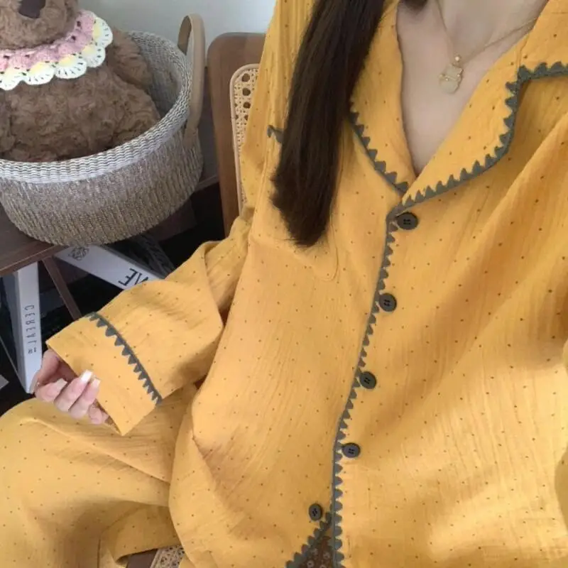 Set Piyama Wanita Terbaru, Set Piyama Wanita Hangat untuk Musim Dingin, Pakaian Rumah Modis, Piyama Lucu dan Lembut, Set Piyama Maillard