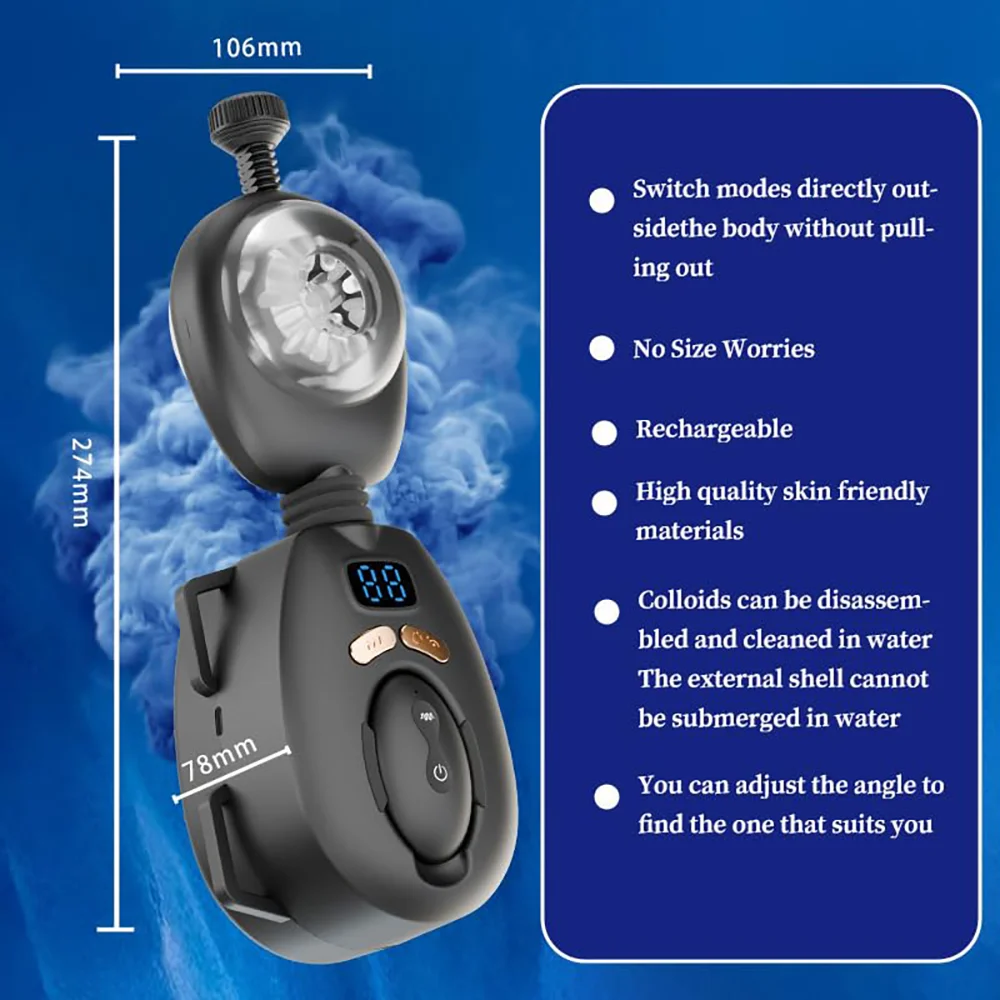 جهاز استمناء ذكر آلي، مع حزام يمكن ارتداؤه، جهاز تحكم عن بعد بدون استخدام اليدين، جهاز هزاز للجيب، ألعاب جنسية للبالغين