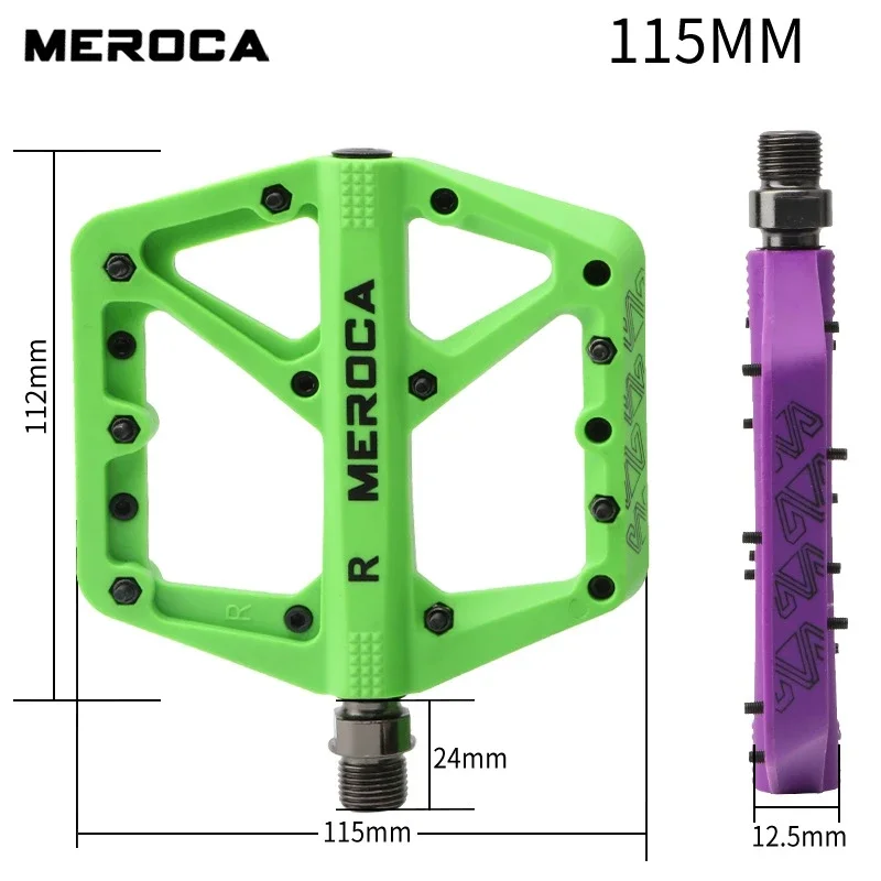 

MEROCA Mountain Bike Ultralight Sealed Bearing Pedal Nylon Fiber Cycling Pedals Iamok Bicycle Parts