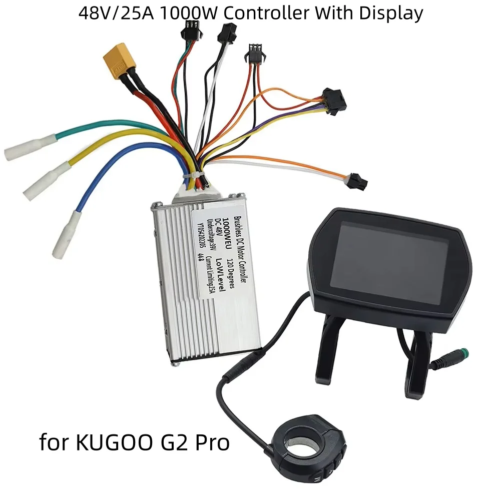 

New 48V/25A 1000W Controller With Display For Kugoo G2 PRO 10 Inch Electric Scooter LCD Display With Controller Set Accessories