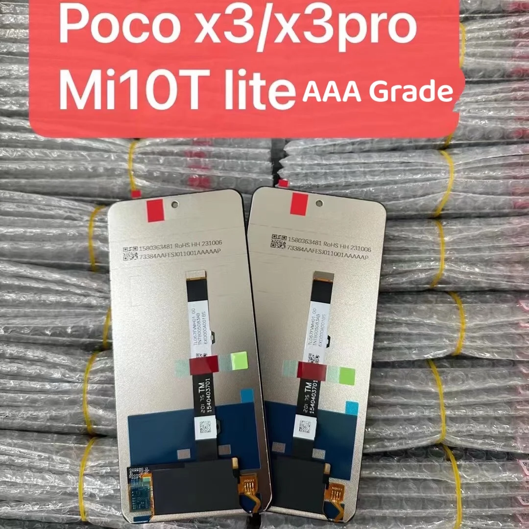 6.67 Original For Xiaomi POCO X3 Display LCD Touch Screen Digitizer For POCO X3 Pro NFC LCD Replacement Parts M2007J20CG Display