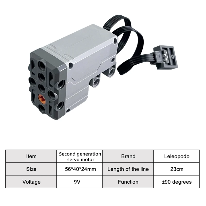 1/2/5/10 Uds nueva tecnología MOC piezas de función de potencia servomotor de segunda generación juguetes de bloques de construcción Accesorios