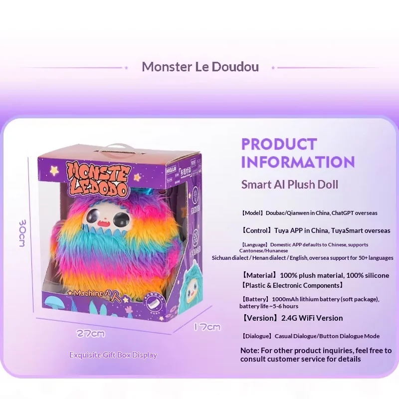 

Интерактивная кукла-монстр с искусственным интеллектом, голосовое управление, милая роботизированная игрушка-компаньон от JOPARK для детей