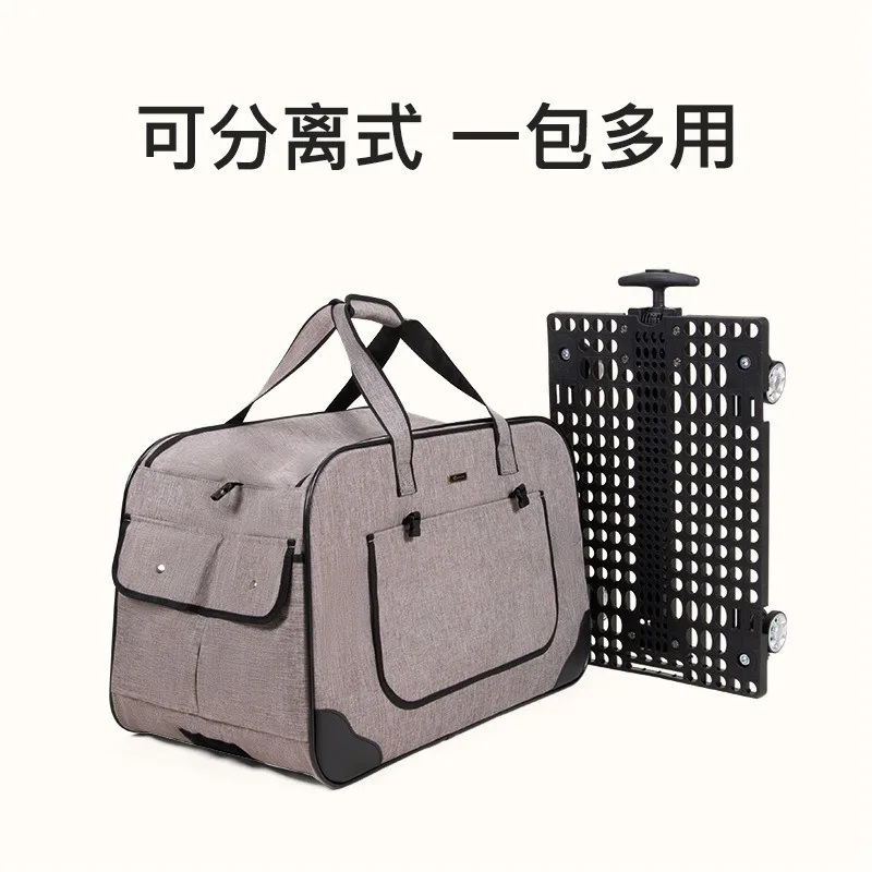 Pet trolley case detachable cat bag cat dog out trolley windproof detachable