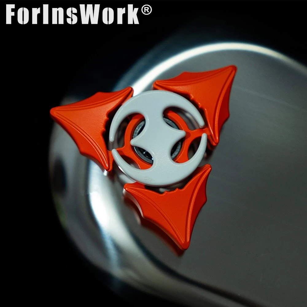 Chauve-souris à trois couches poignée vitesse Fidget Spinner EDC doigt Spinner tendance EDC jouet anti-Stress