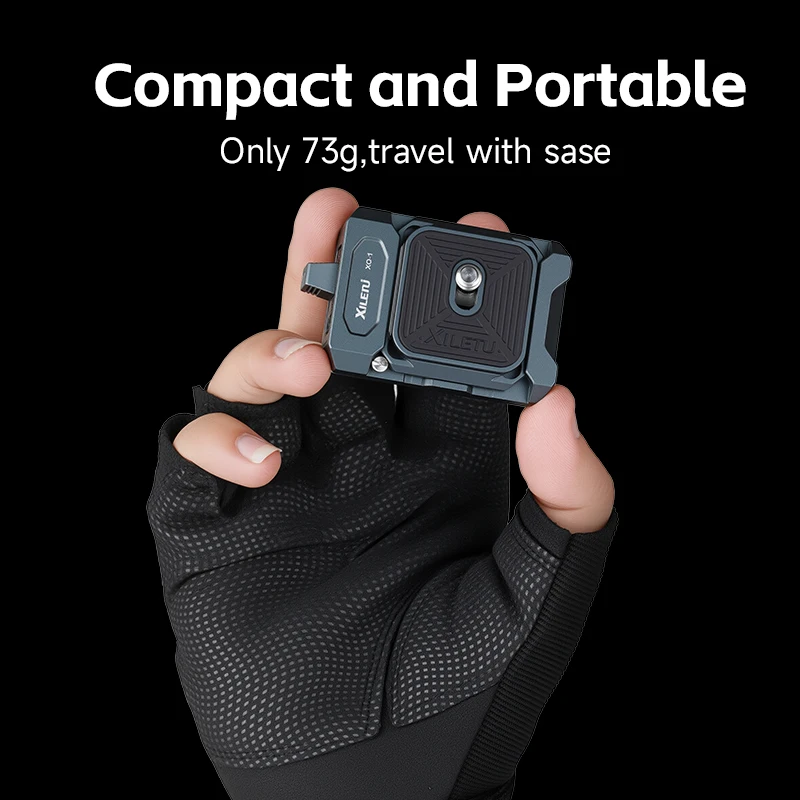 XILETU XQ1 Uniwersalny gimbal do lustrzanek cyfrowych Arca Swiss Quick Release Plate Clamp Quick Switch Kit Adapter do mocowania statywu suwakowego — zdjęcie produktu 5