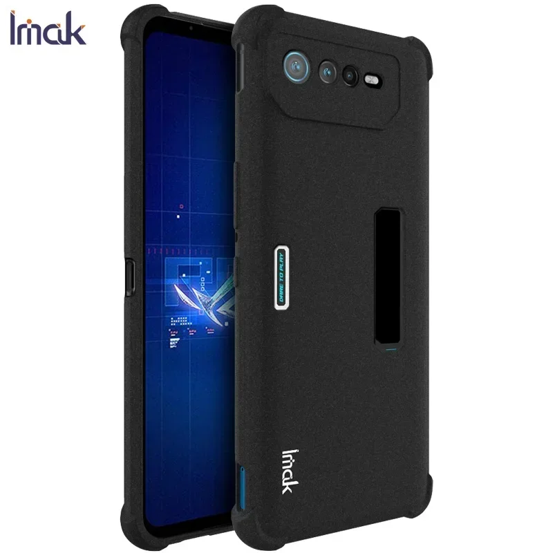 ROG Phone 7 Pro Phone6 5G Matte Back Case IMAK Lens 360 Protect Flexible Air Bag Armor Funda for Asus Rog Phone 6 Pro Soft Cover