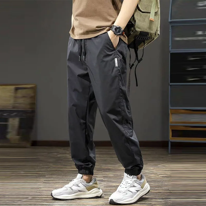 ملابس الصيف الرجالية السراويل البضائع ملابس رجالي السراويل الفضفاضة رجل الرجال اقتصاص السراويل كبيرة الحجم الكورية Dongdaemun 2025 الرياضة الصالة الرياضية #1