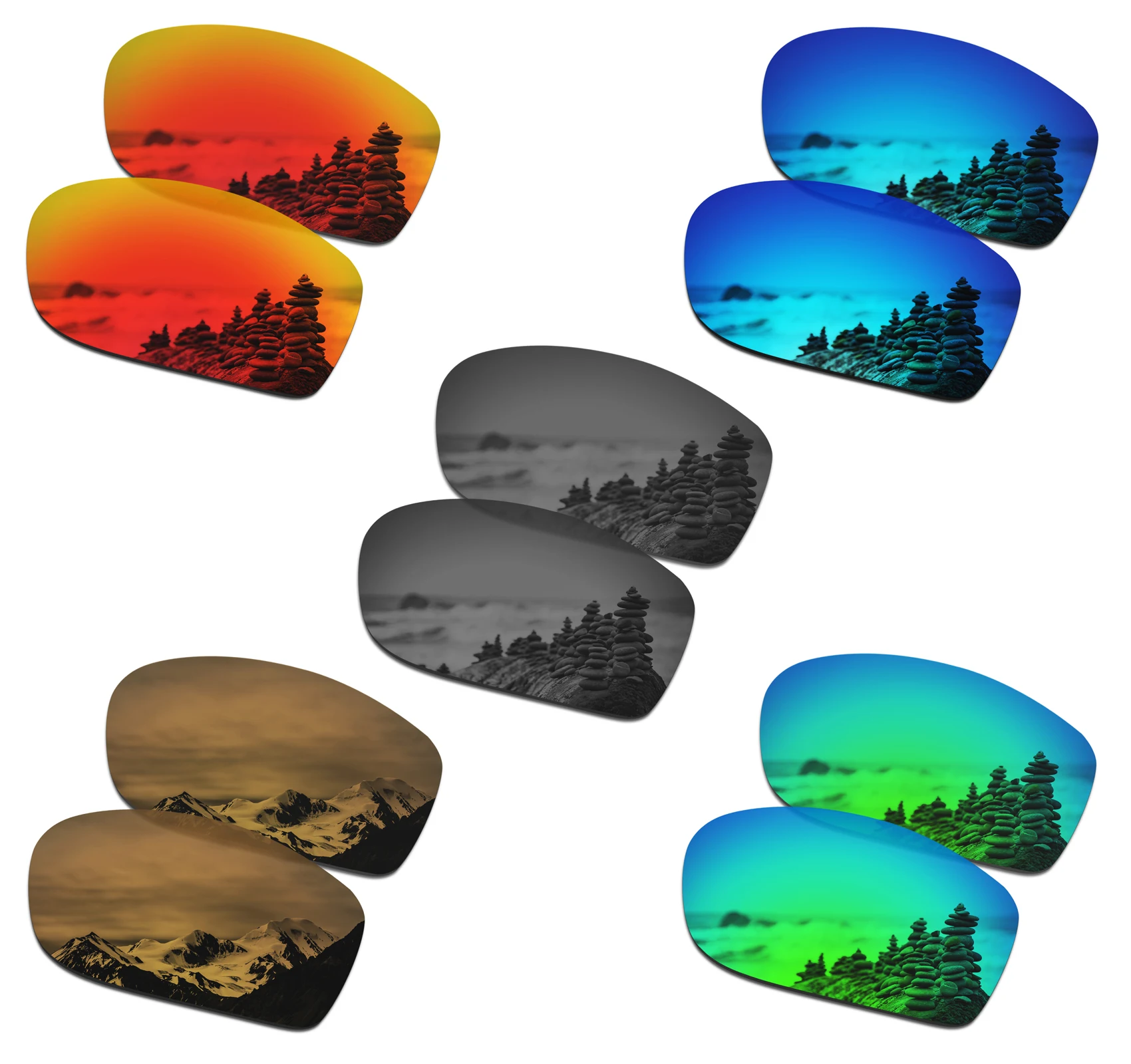 Lentes UV400 de repuesto polarizadas SmartVLT compatibles con gafas de sol con monturas Amazon Echo (2a generación)