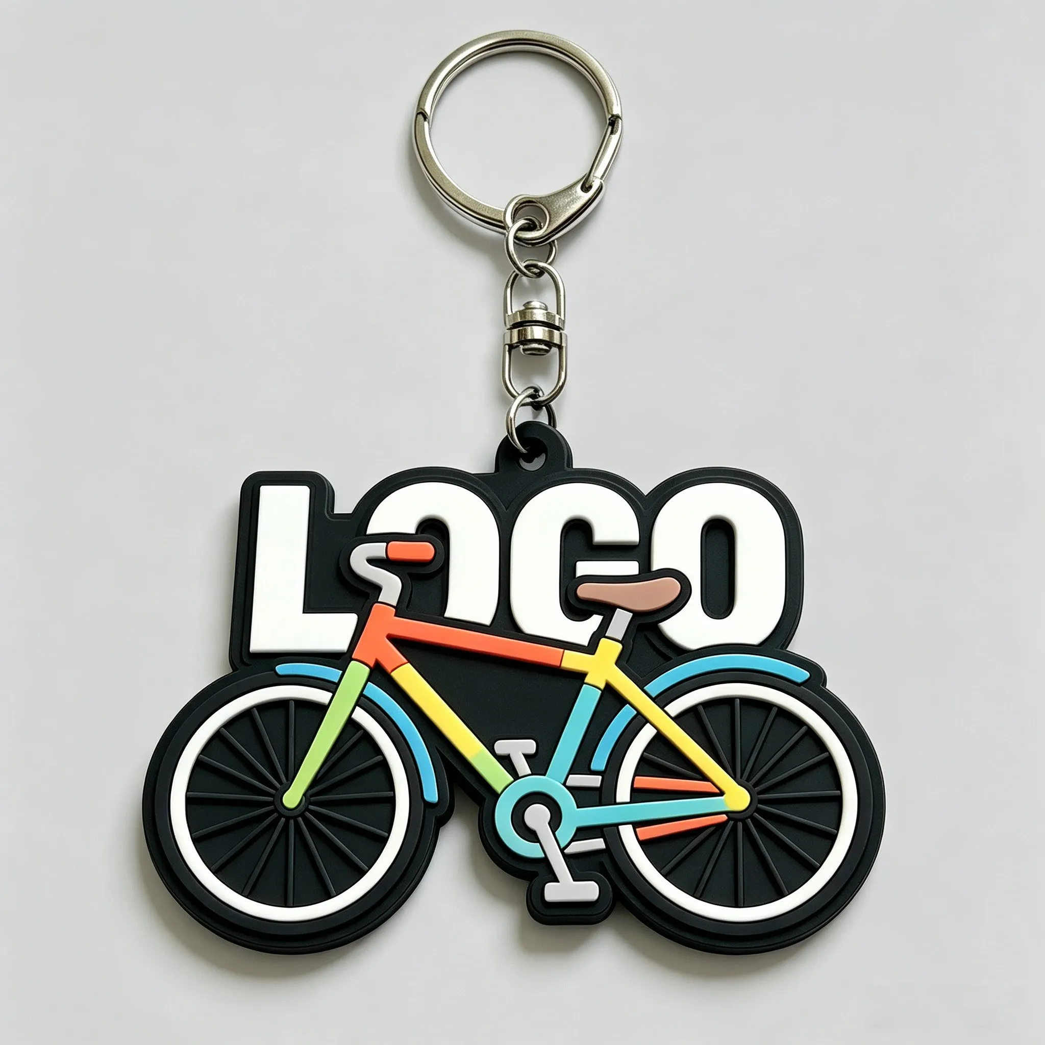 Custom 2D 3D Soft Rubber Keychain Silicone PVC Plastic Keyring Personalized Logo Fashion Keychains