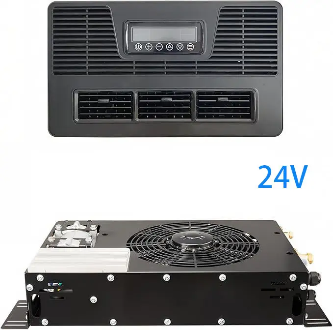 24V DC Silent Hidden Electric Air Conditioner, Universal Split 24V Air Conditioner for RVs, Trucks, Buses & Excavators