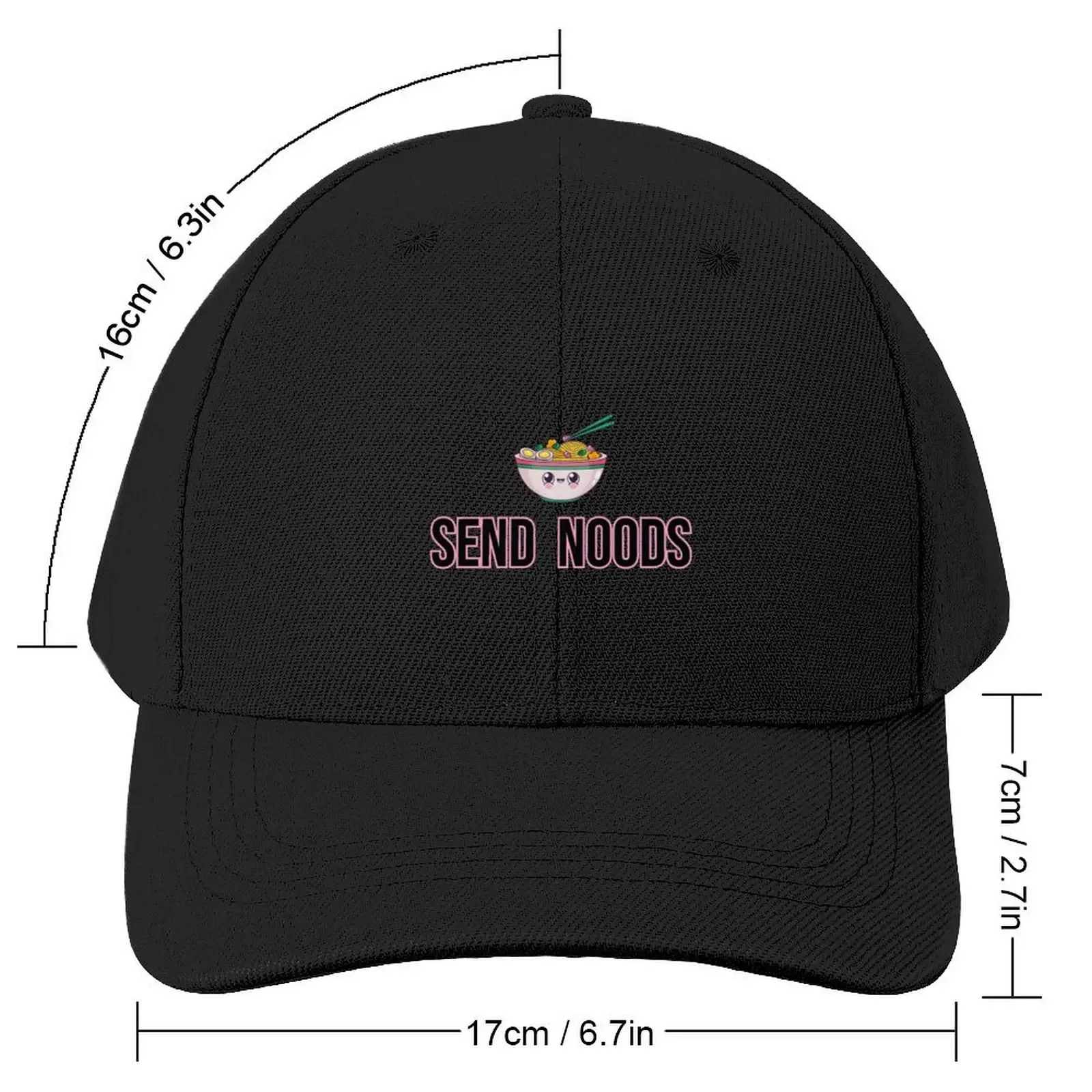 Send Noods x Nud*es Baseball Cap Icon black Fashion Beach Mens Hats Women's