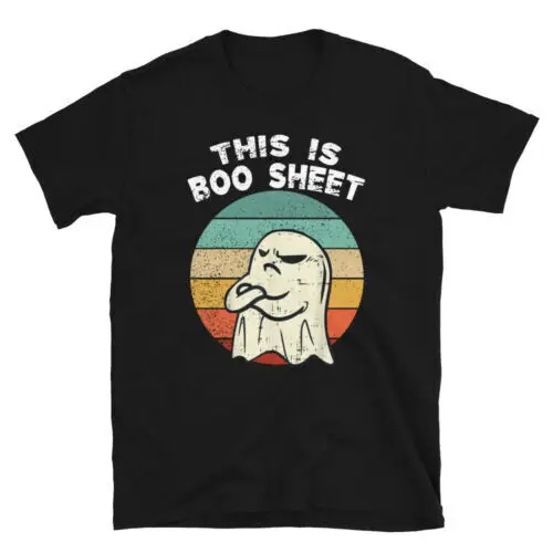 Funny Halloween Tee -This Is Boo Sheet Ghost Retro Halloween Gift Unisex T-Shirt