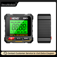 Aneng Digital Angle Finder Backlit Display High Precision Four Sided Magnetic Tilt Box Level Gauge Slope Measurement Tools