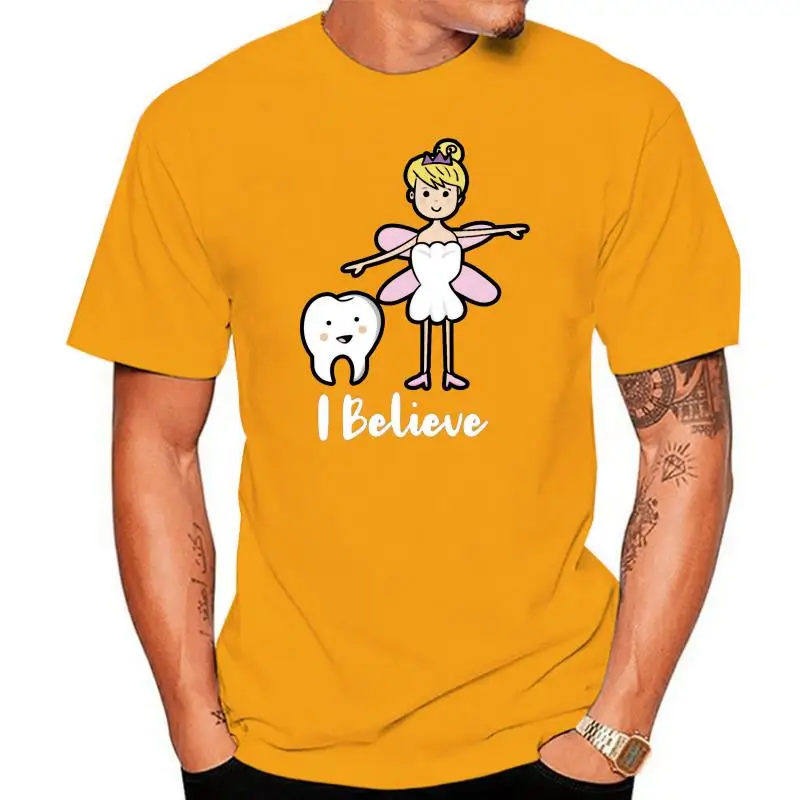 New Style Cute And Tooth Fairy T Shirt Men O-Neck Clothes Humorous Women Tee Shirt Hiphop Top