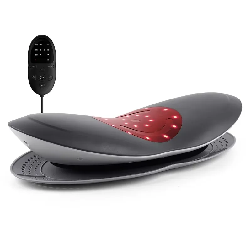 

Own brand remote control hot compress electric waist massager, with airbag traction, relieve waist pain and relax