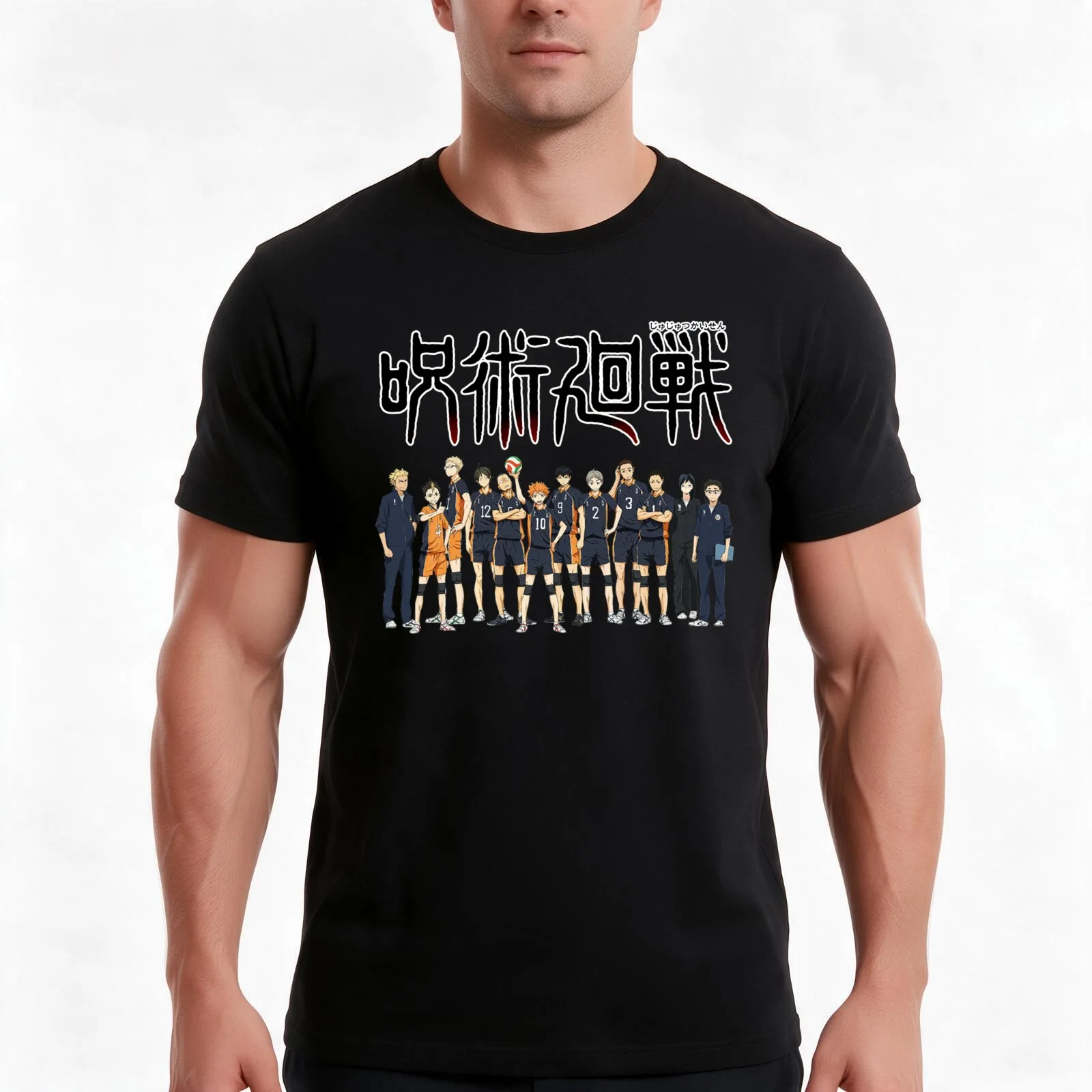 normal jjk T-Shirt Summer Casual Cotton Tee Oversized Streetwear Tops Vintage Graphic Print Loose Fit Short Sleeve