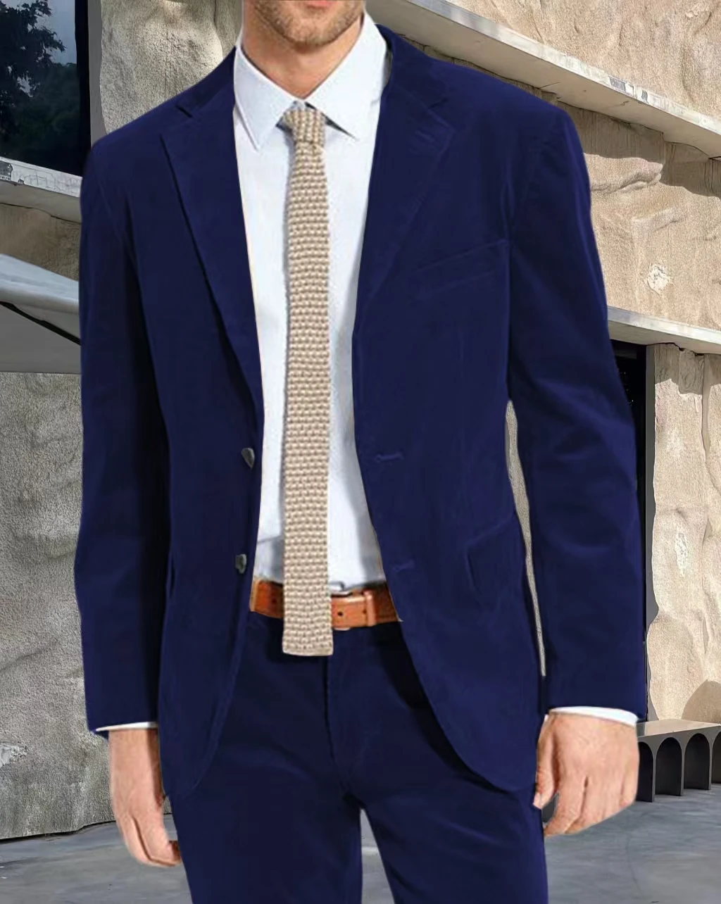 

Мужской вельветовый приталенный костюм-двойка, качественный комплект из пиджака и брюк, цирковой костюм, блузка, брюки, ансамбль