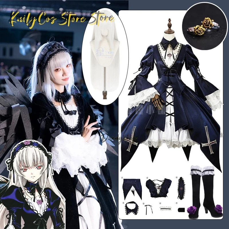 

Suiginto Косплей Костюм Аниме Розы Дева 코스프레 Костюмы Винтаж Готические Средневековые женские платья Костюм Лолиты Ролевые игры s-2xl