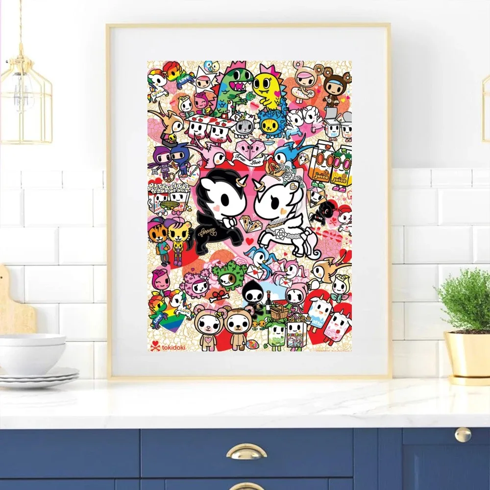 Kawaii T-Tokidoki Poster Home Room Decor Livingroom Bedroom Aesthetic Art Wall Painting Stickers