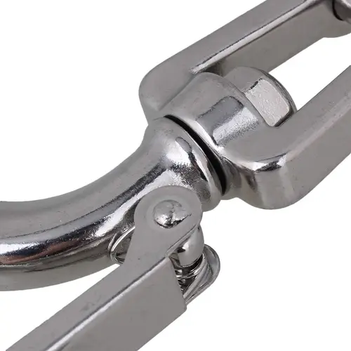 Imagen 2 del producto Gancho de seguridad de acero inoxidable 304, gancho deslizante resistente, cadena de remolque de carga, gancho de horquilla, pestillo de horquilla de acero para remolque, elevación de seguridad