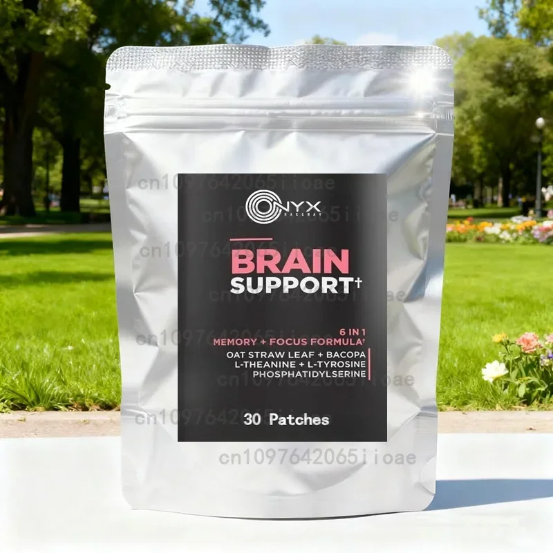 

30 патчей Прозрачные патчи для поддержки мозга 9 в 1 с корнем Ашавандаха, Готу Кола Фокус, усилитель памяти и энергии