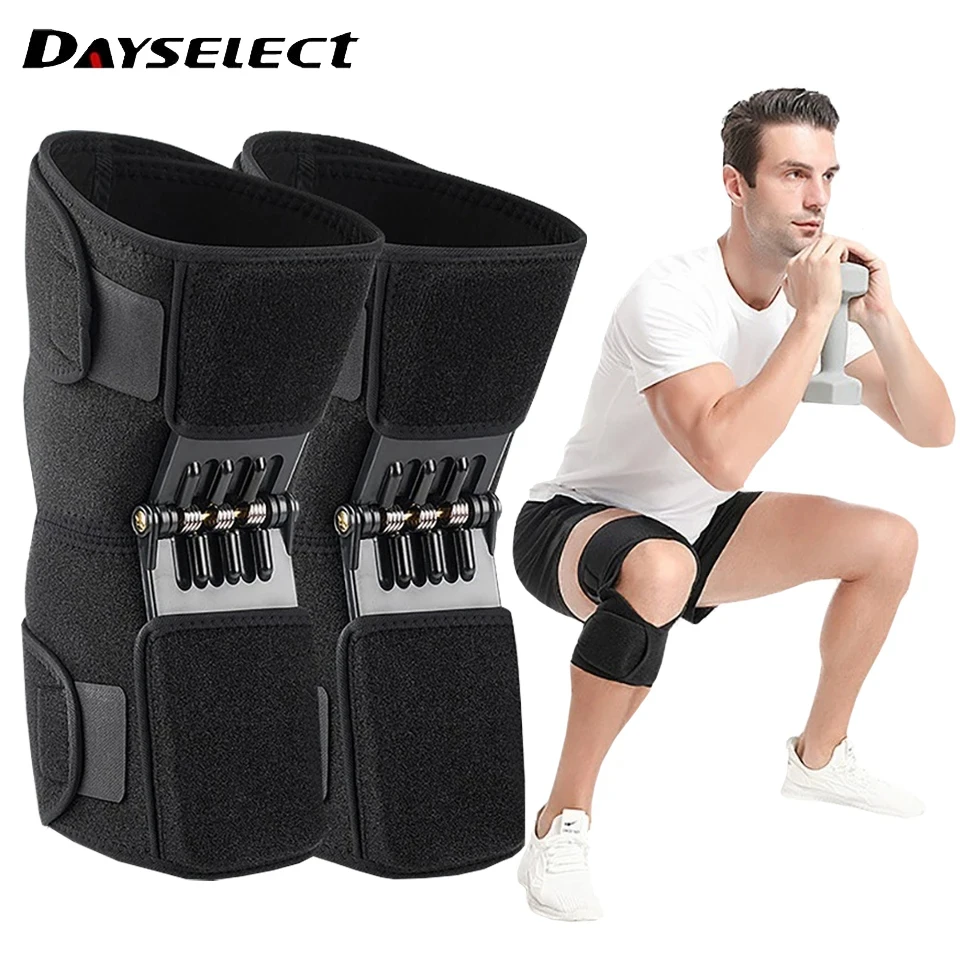 1Pcs Knee Support Medical Power Lift Knee Weakly Brace Joint Support Spring Stabilizer Gym sports Heath Care Leg Stretcher