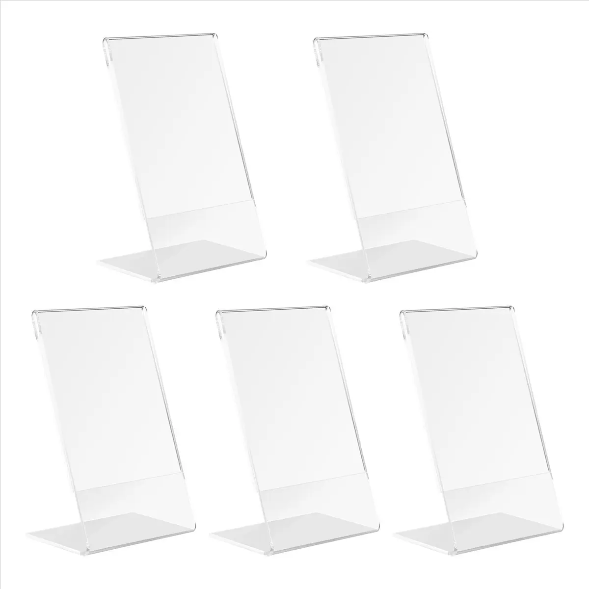 

ABLG 5 шт. офисный акриловый дисплей, подставки для листовок, пластиковая доска для сообщений, меню, держатель для коллекции для делового плаката