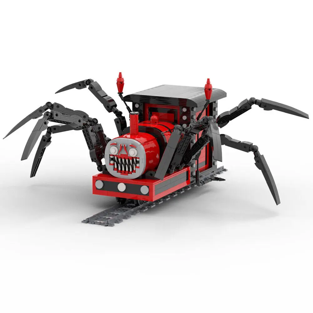 

Spider Legs Train with Rails from Horror Game 1502 Pieces MOC Build Gift