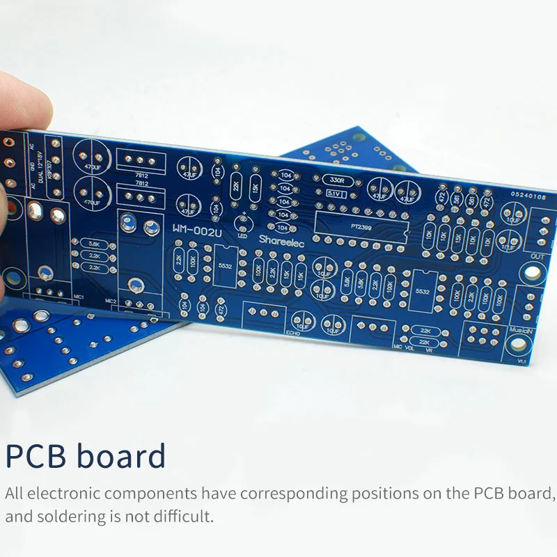 UNISIAN PT2399  Karaoke Amplifier board  audio Microphone NE5532 Preamplifier Reverberation Echo sound  For home Amplifiers