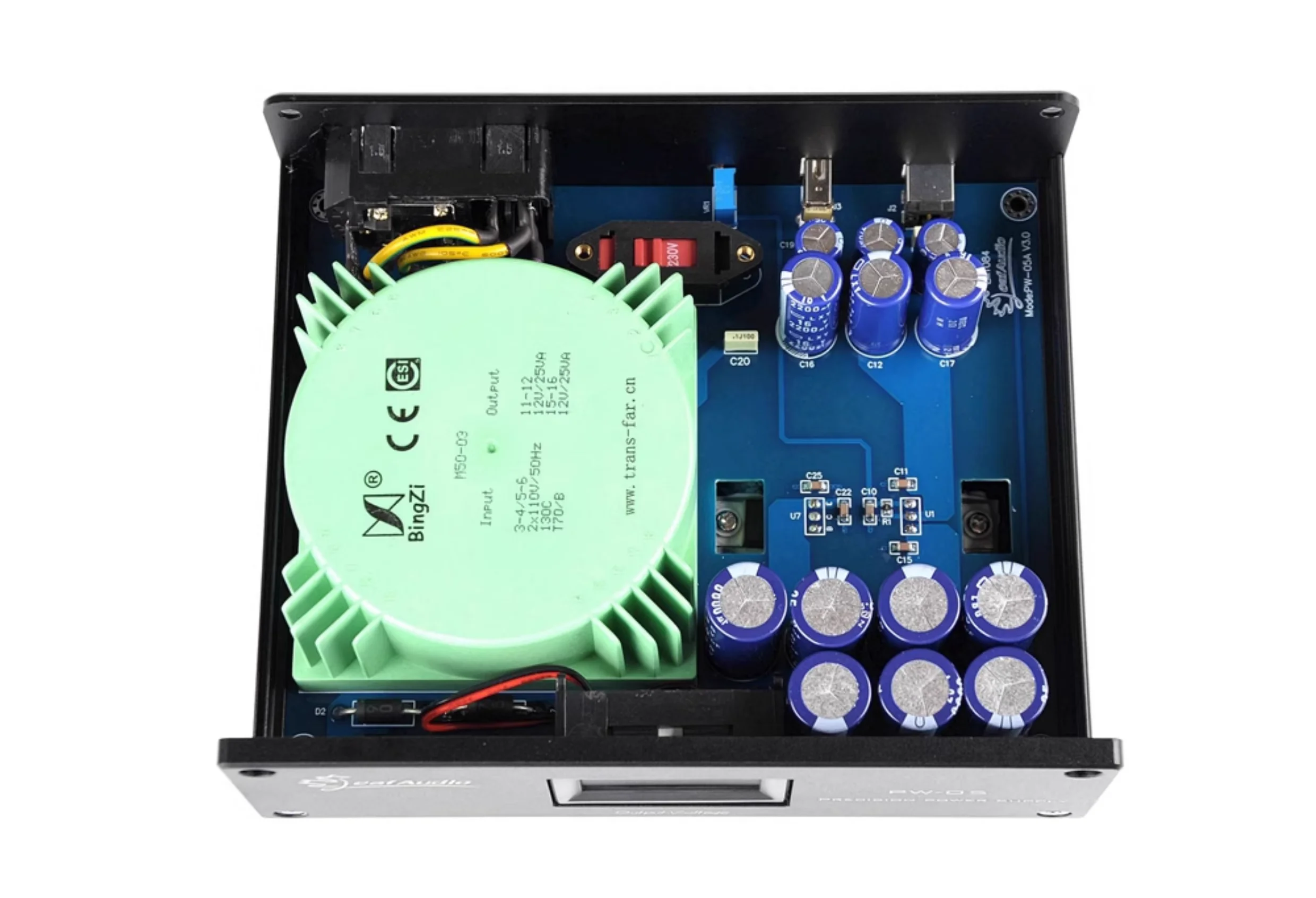

25/50W PW05 Linear Power Supply LM1085 Stabilized 3A+1A Dual Output Adjustable
