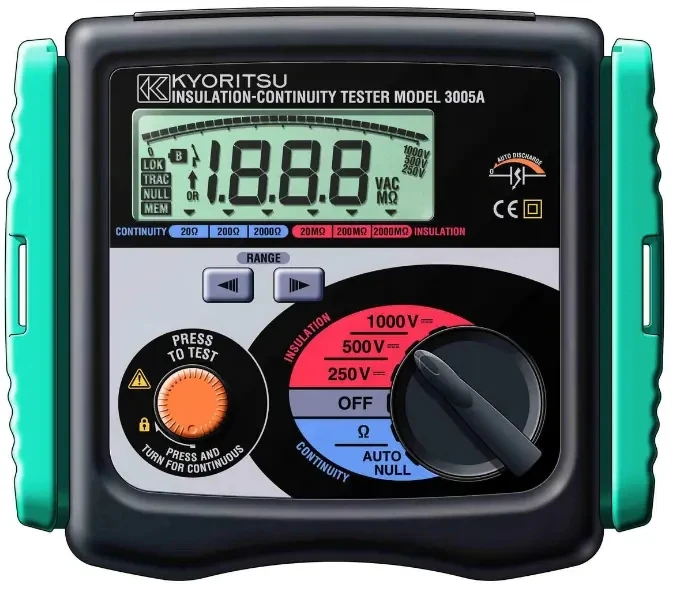 KYORITSU 3007A Digital Insulation Resistance Tester 250V/500V/1000V