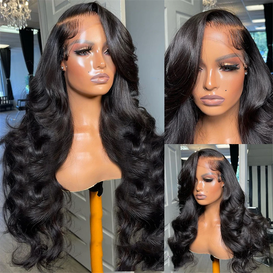 

Парик Body Wave 13x6 HD Lace Front из натуральных волос, 30-40 дюймов, 13x4 360 Full Lace Frontal, бразильские, с предварительно выщипанной линией роста волос, для женщин