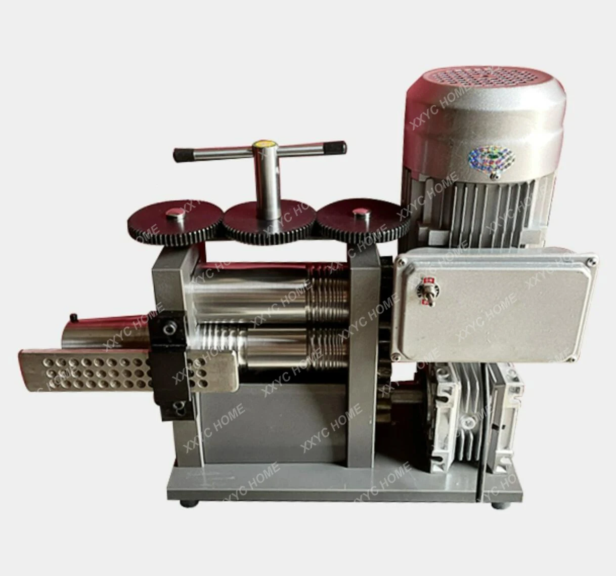 

electric Jewelry Making Machine 1HP Electric Wire Rolling Mill Goldsmith Rolling Mill Machine with Wire Collector