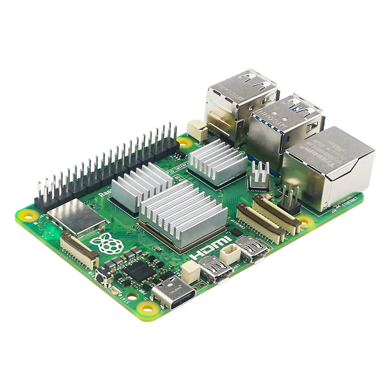 Raspberry Pi 5 carcasa ABS carcasa protectora plateada para Raspberry Pi 3,5 pantalla táctil opcional disipador de calor para Raspberry Pi 5