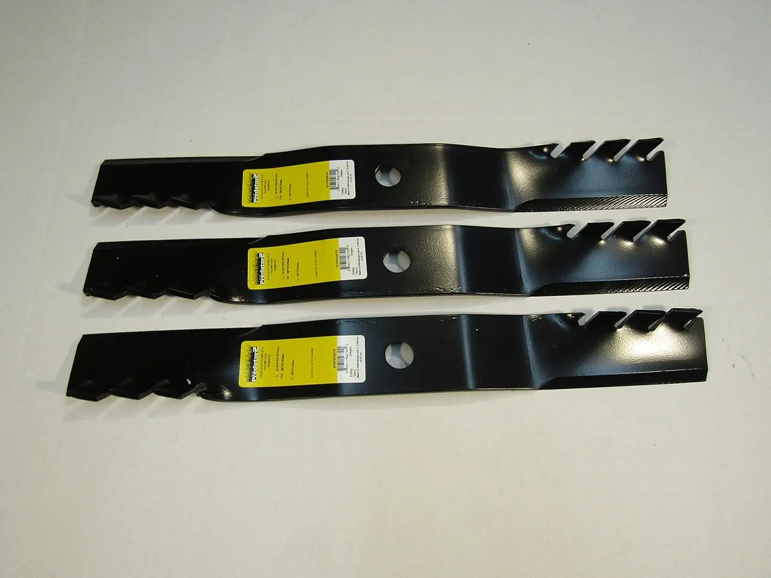 3 Cuchillas de pipa Predator USA 60" KUBOTA K5371-34330 RCK60B-23BX BX24 7/8" Cent