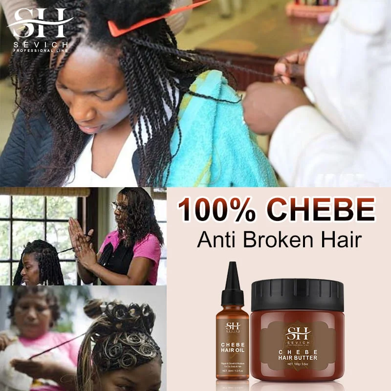 Fast Hair Growth Set Chebe Oil Traction Alopecia Hair Mask Anti Break Loss Hair Growth Oil Baldness Treatment Hair Care Products