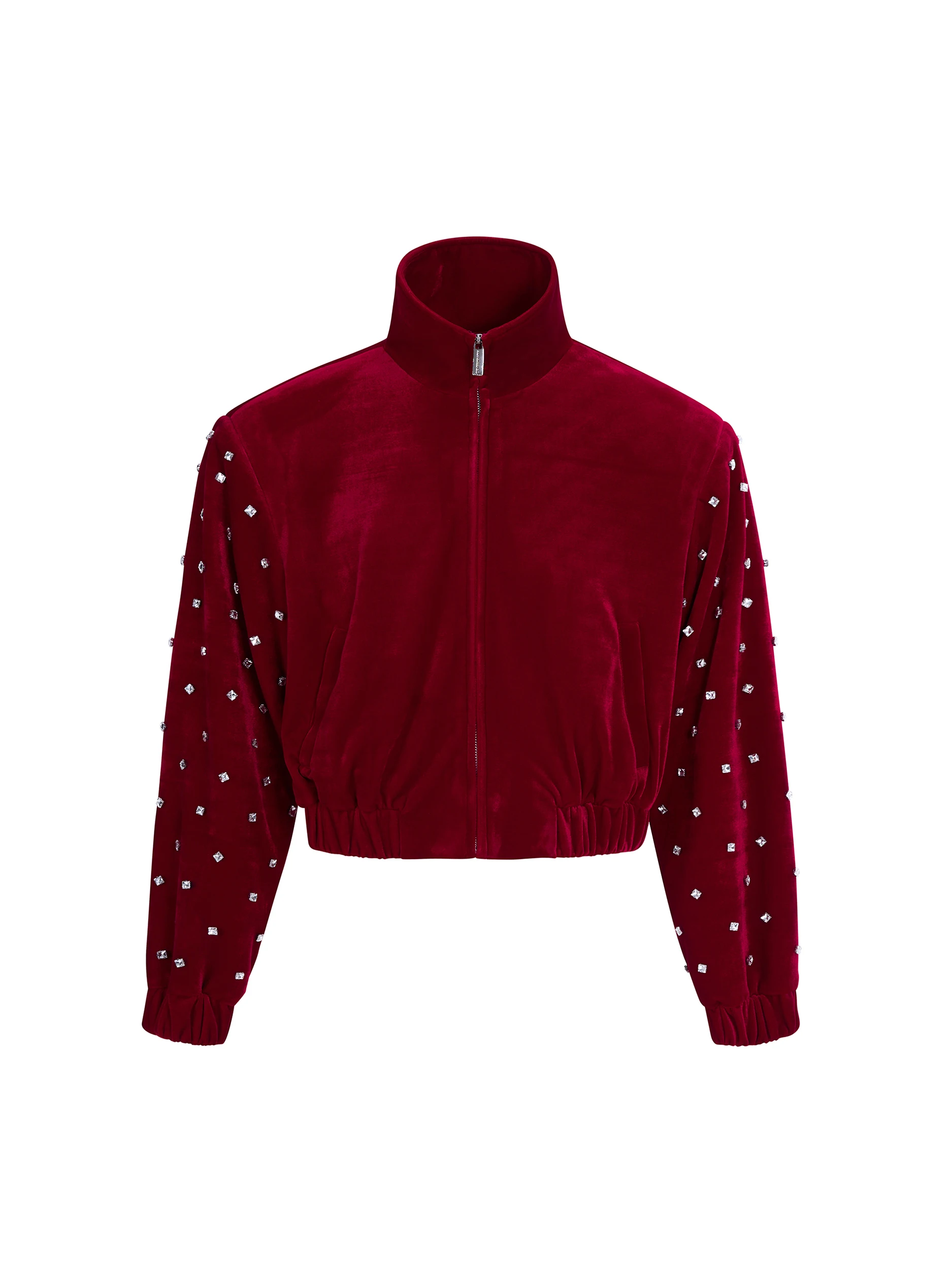 Men's Light Luxury Elegant Jacket Men's 2025 Autumn New Diamond High-End Short Style Jacket Male Handsome Long Sleeve Chic Coats