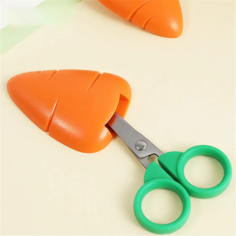 1PC Kawaii Art Knife Hand Carrot Shape Scissors Student Envelope DIY Office Handmade Paper Cutting Tool Best Gift Paper Cutter