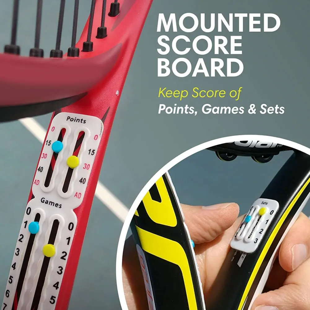 Tennis Score Keeper for Racket Padel Easily Mounted Small Score Board Counter for Tennis Racket Scoring Point Marker Scorekeeper